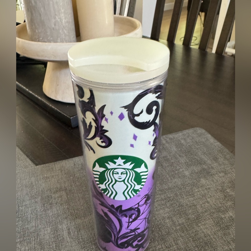 New Starbucks 2021 Purple glow in the dark cat
